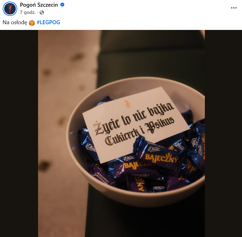 HIT! Oto co przed Halloween zostawili w szatni Legii... PIŁKARZE POGONI SZCZECIN xD